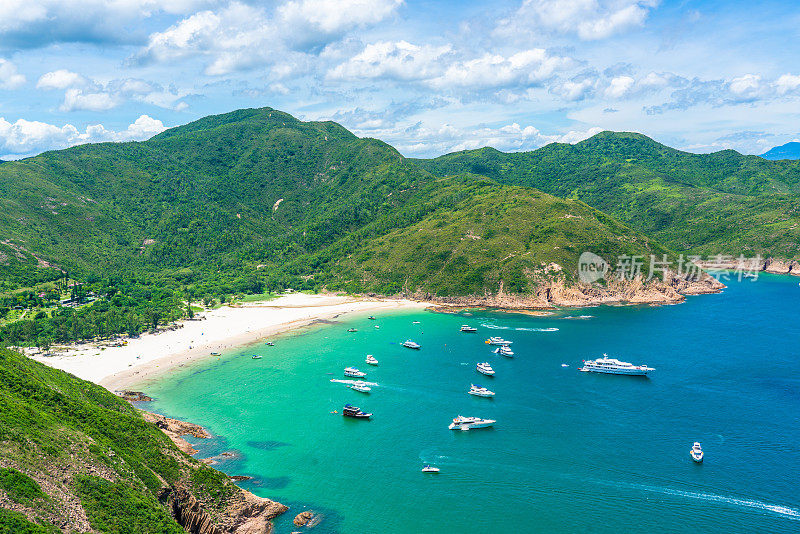 the beach, long ken wan in sai kung view in hong kong global geopark